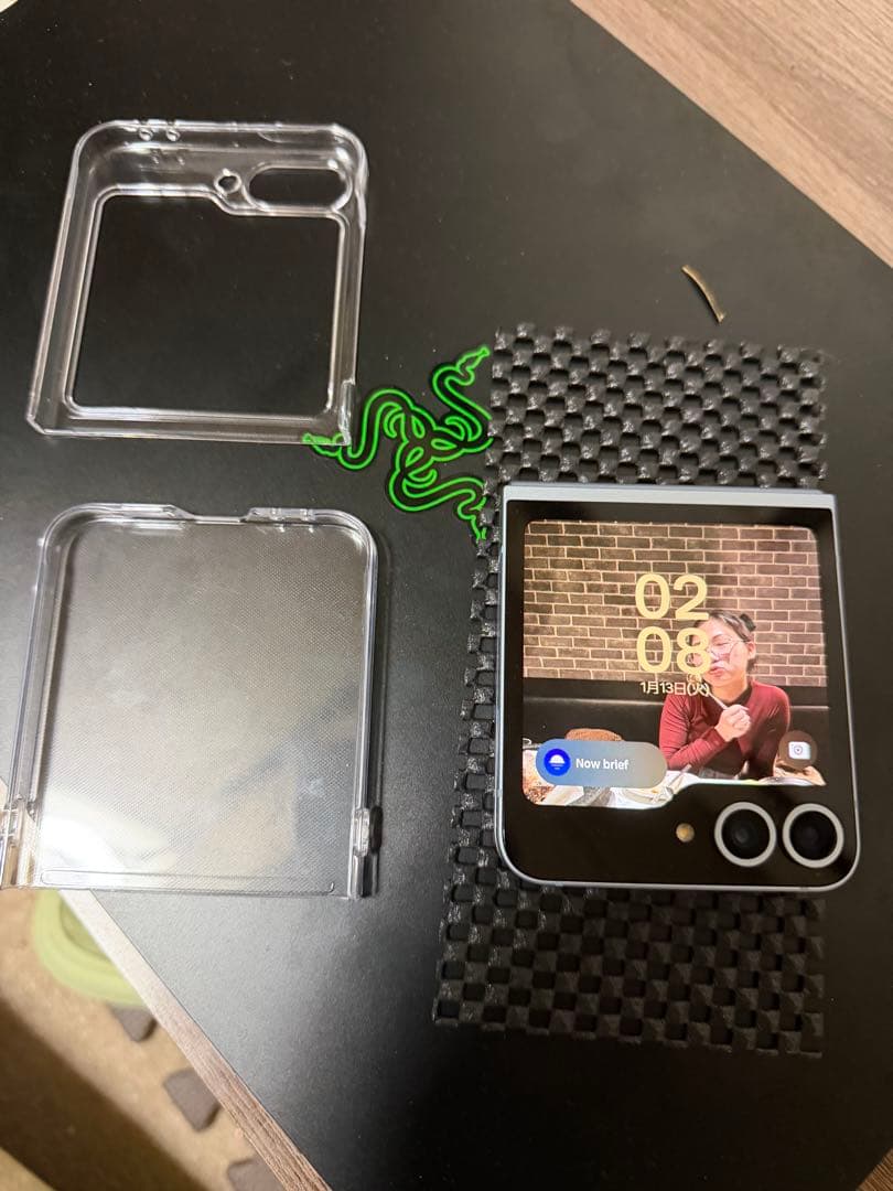 M*i様 Galaxy Z Flip 6 256GB ブラック クリアケース付き