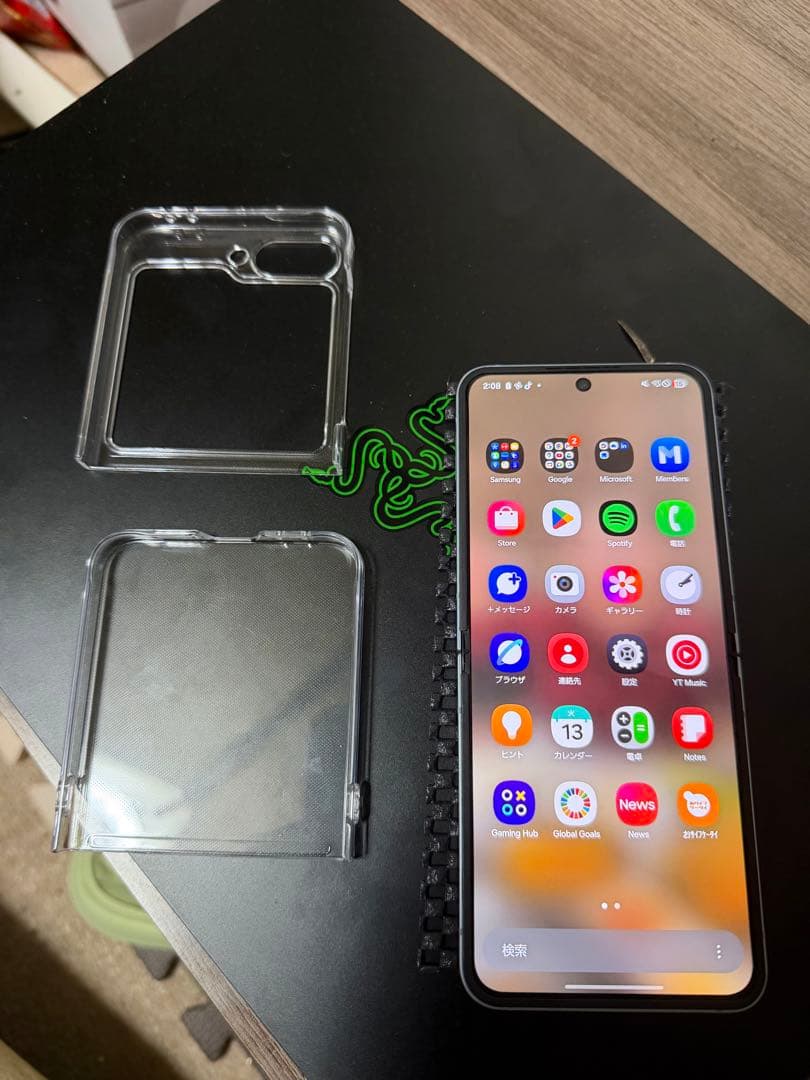 M*i様 Galaxy Z Flip 6 256GB ブラック クリアケース付き