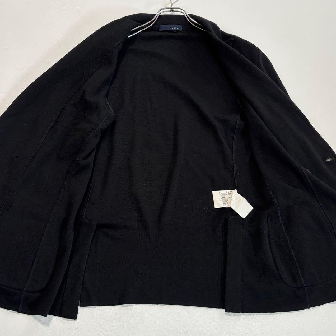 ラルディーニ ダブルテーラードジャケット ウール100% M ブートニエール 黒