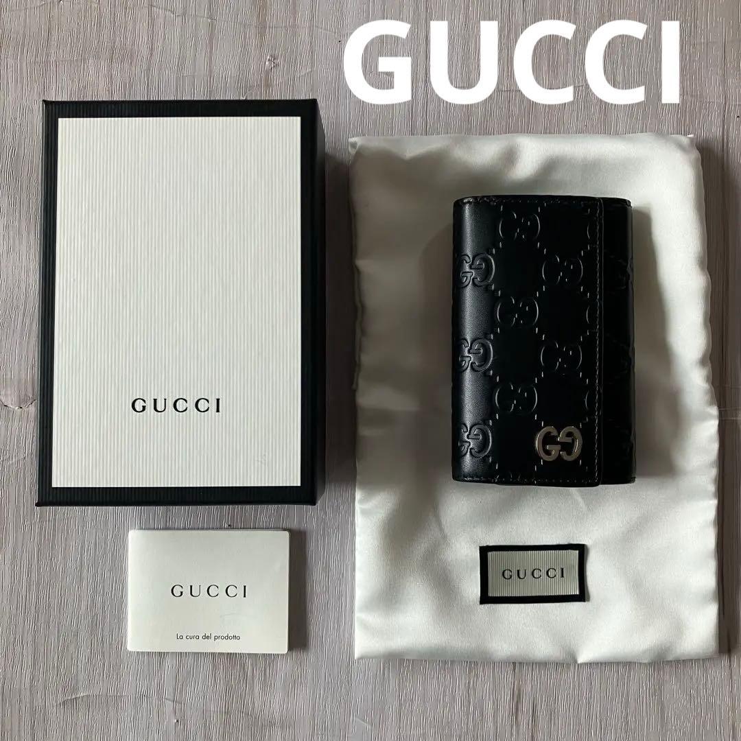 美品✨ GUCCI グッチ 473924 グッチシマ 6連 キーケース