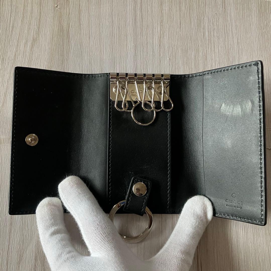 美品✨ GUCCI グッチ 473924 グッチシマ 6連 キーケース