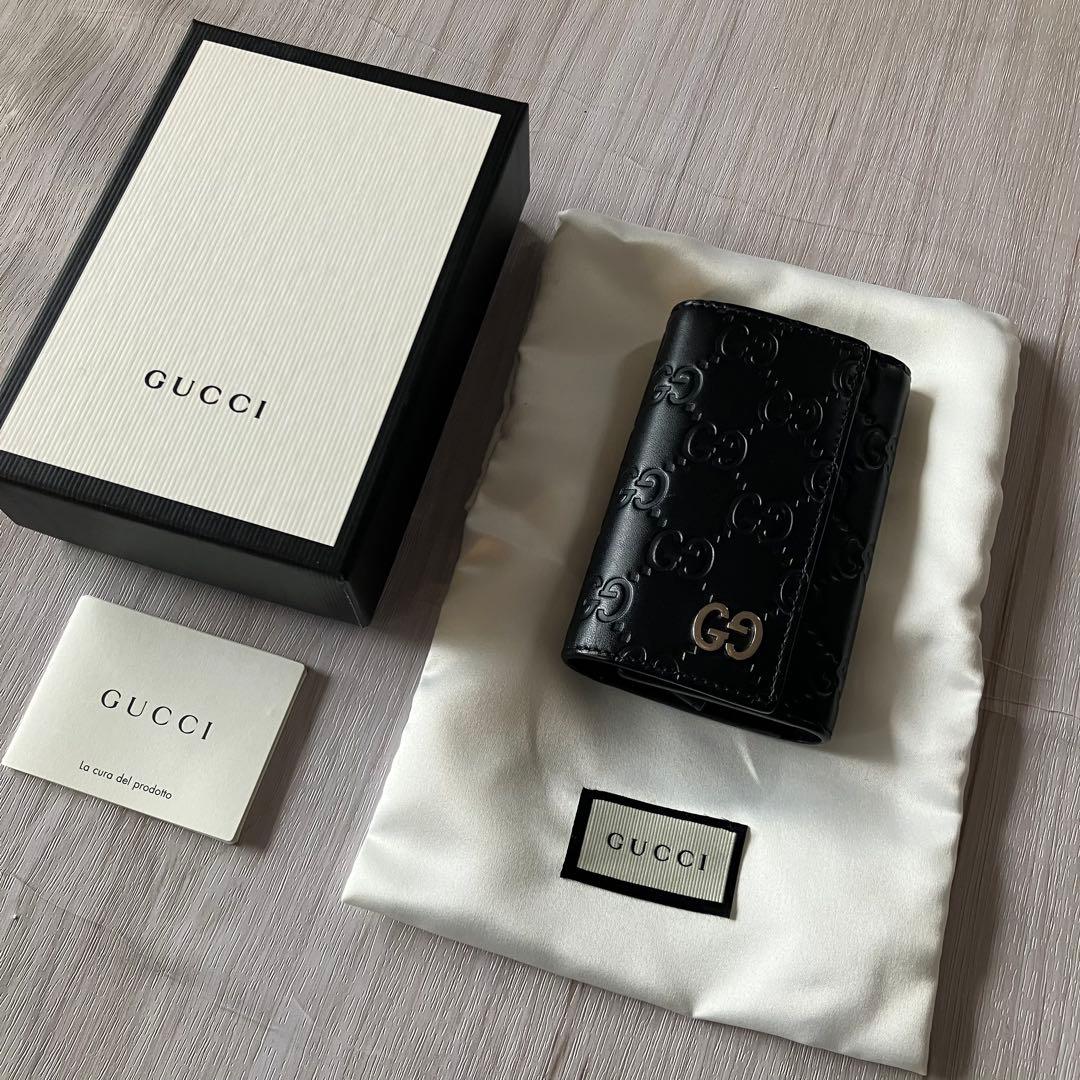 美品✨ GUCCI グッチ 473924 グッチシマ 6連 キーケース