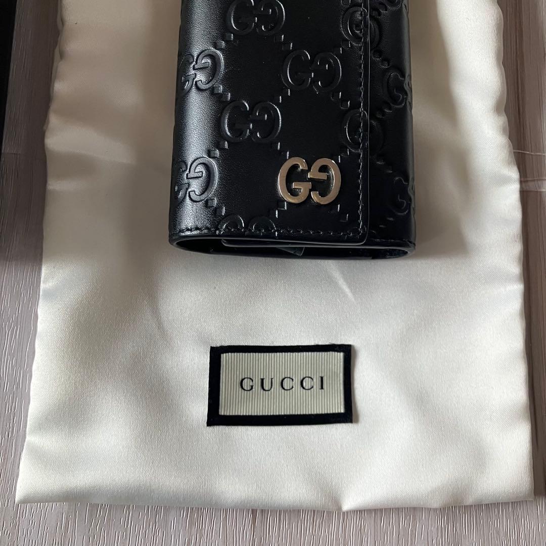 美品✨ GUCCI グッチ 473924 グッチシマ 6連 キーケース