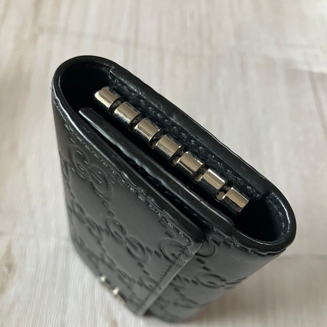 美品✨ GUCCI グッチ 473924 グッチシマ 6連 キーケース