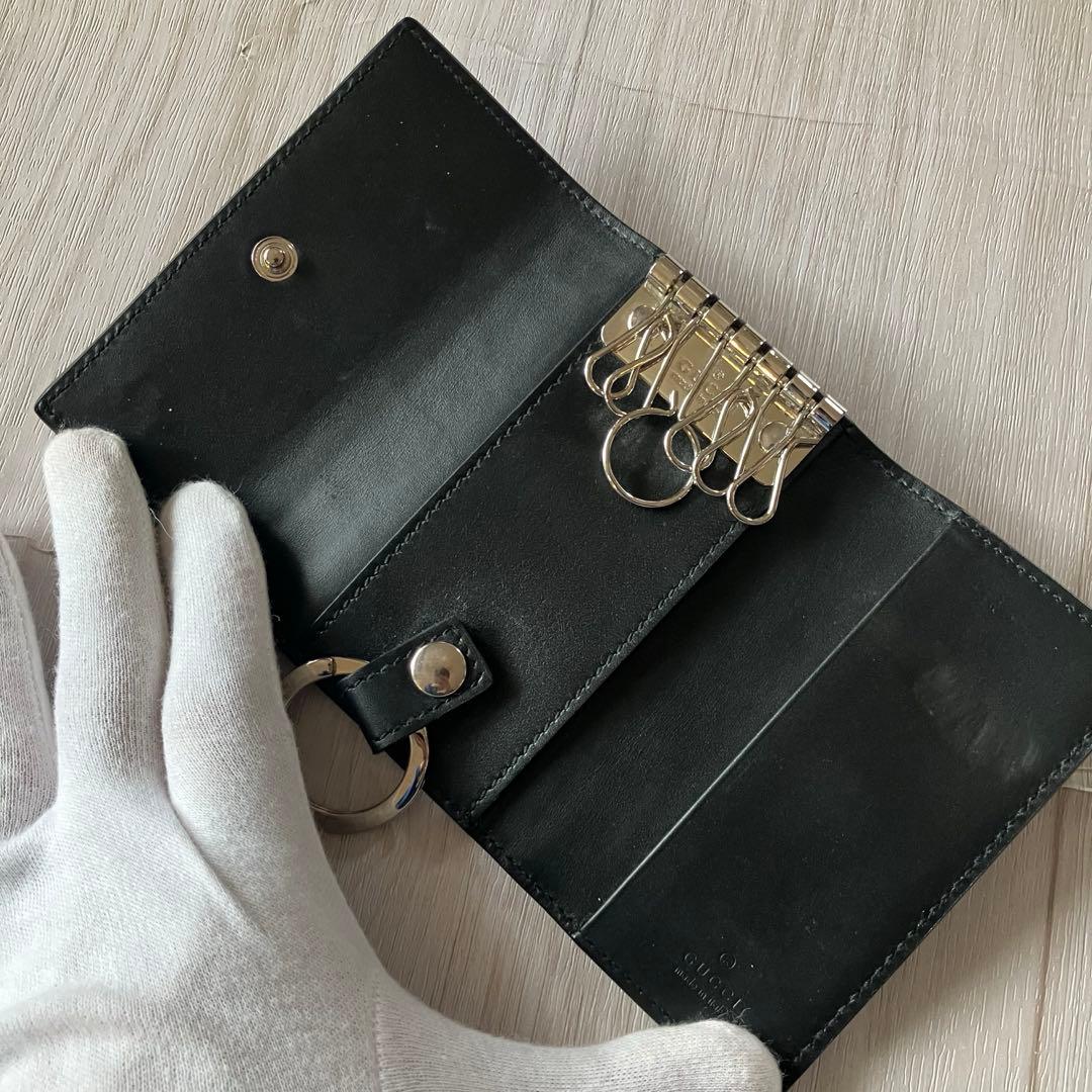 美品✨ GUCCI グッチ 473924 グッチシマ 6連 キーケース