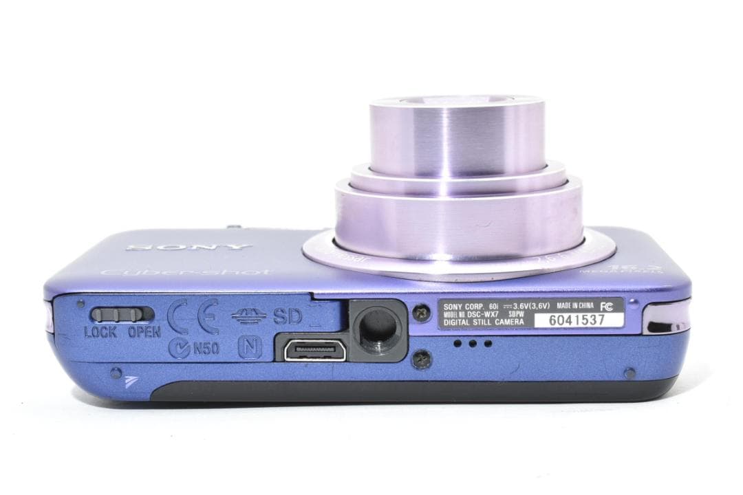 【動作品】Sony サイバーショットDSC-WX7 パープル デジタルカメラ