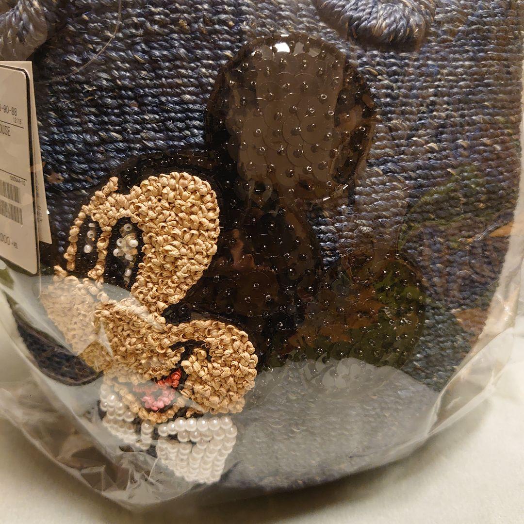 beams ディズニー 未開封　タグ付き　カゴバッグ　超レア　 ミッキー　ブルー