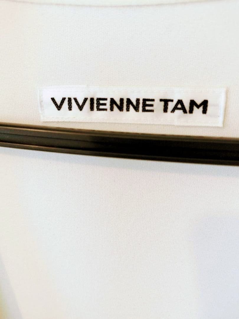 タ*ル様 希少ビビアンタム未使用♡マオカラーワンピース 白アオザイ