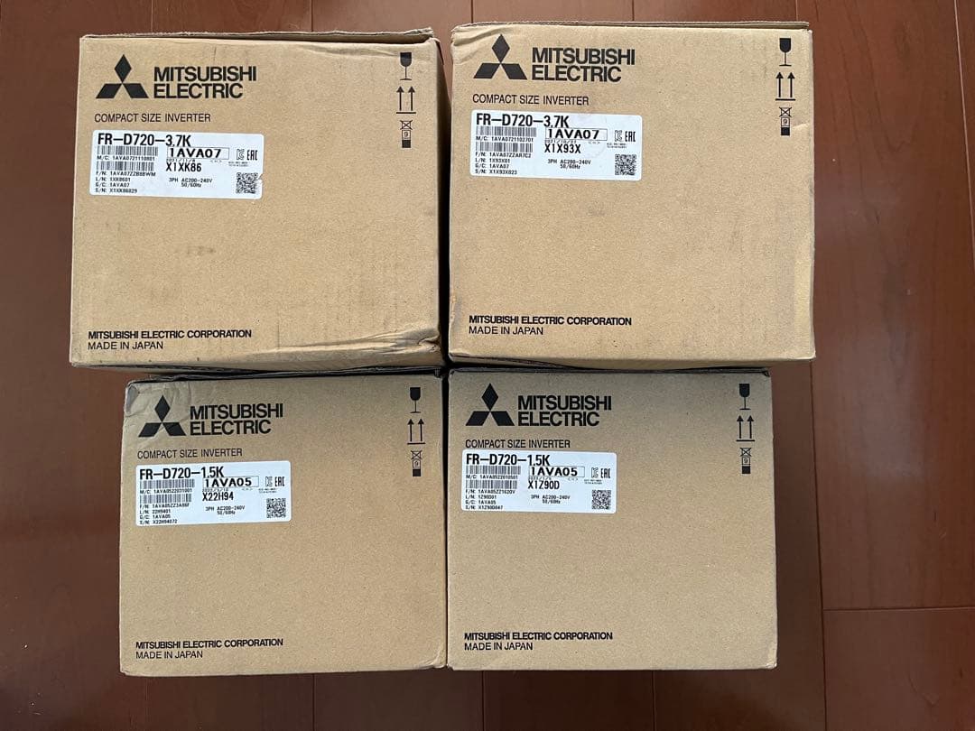 最終値下げ　新品　三菱　インバーター　FR-D720-3.7K 1.5K 各2台