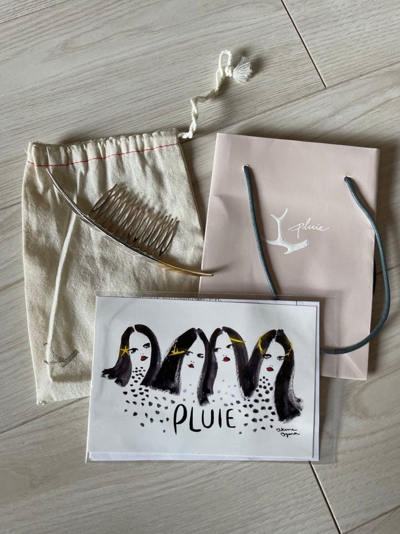 プリュイ　pluie コーム　ゴールド　シルバー