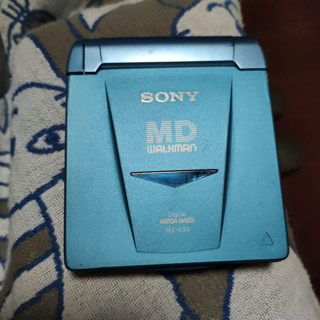 SONY ポータブルMDプレーヤー 青