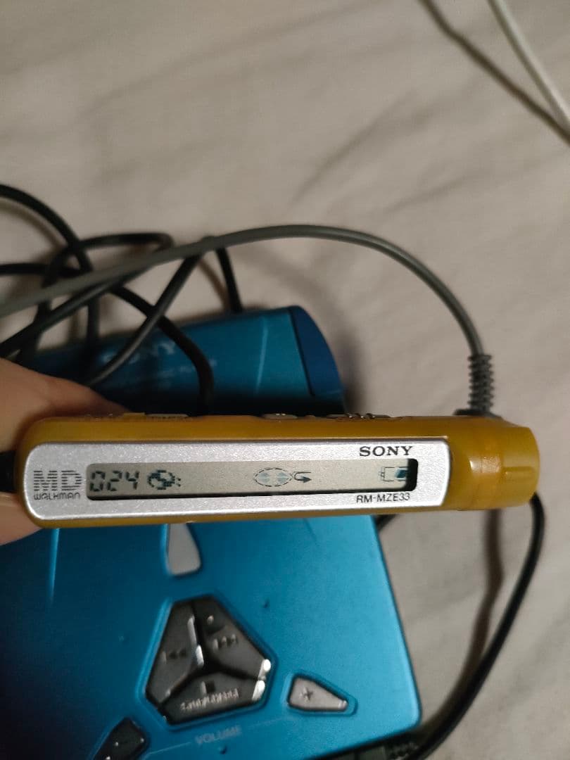 SONY ポータブルMDプレーヤー 青