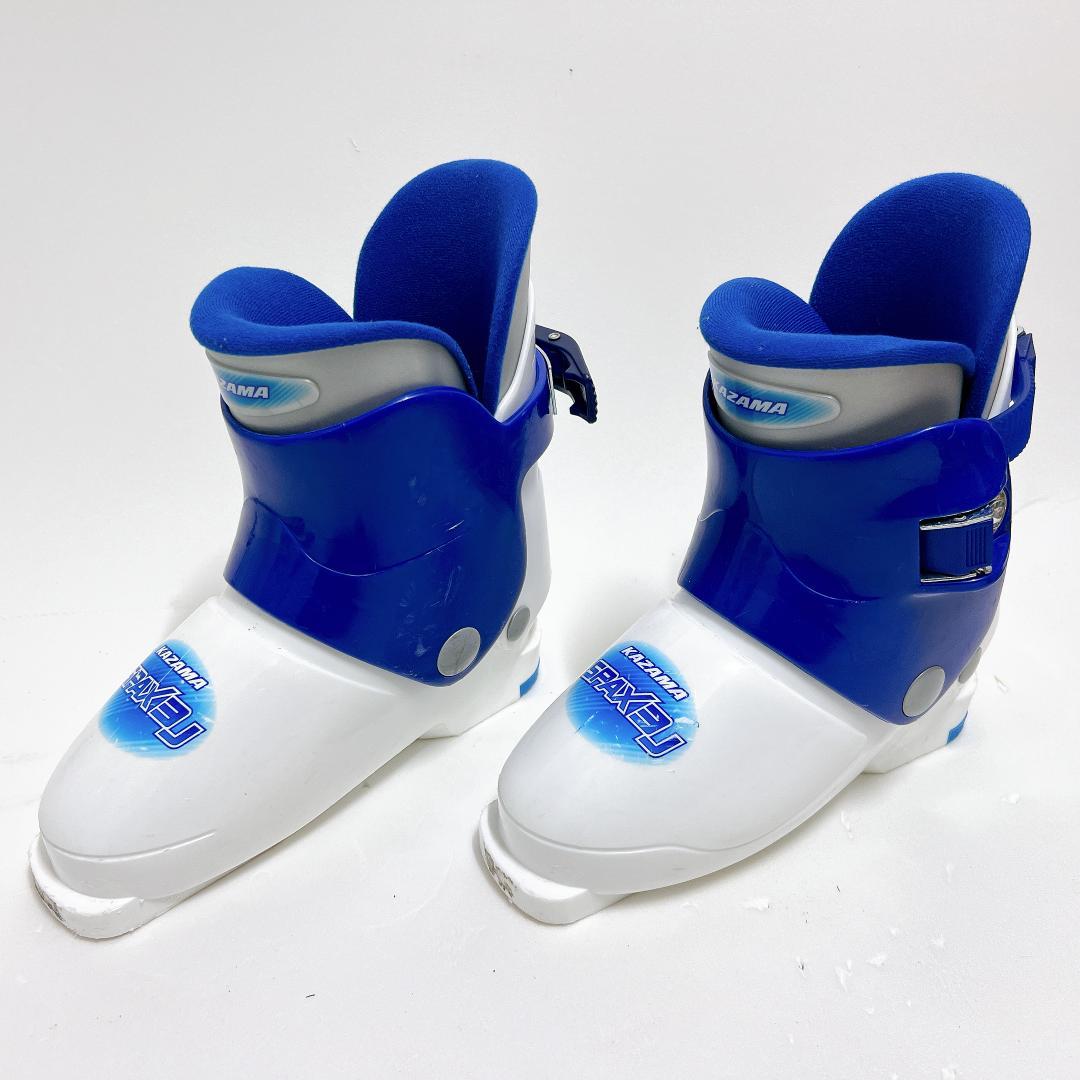 【良品✨送料無料】KAZAMA キッズスキー4点セット 男子 男の子 ブルー