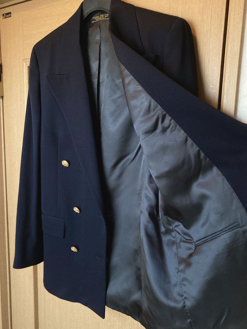 ブルックスブラザーズ 紺ブレ ジャケット 金ボタン ダブルブレストUSA製　新品