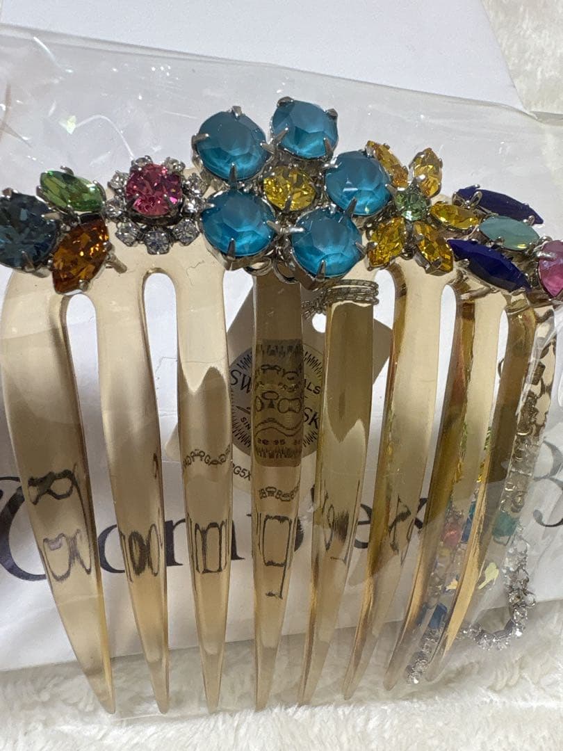 【新品未使用】コンプレックスビズ　スワロフスキー　ヘアコーム