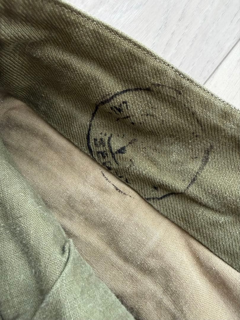 激レア　M47 前期型　カーゴパンツ　比翼 メタルボタン フランス軍　マルジェラ