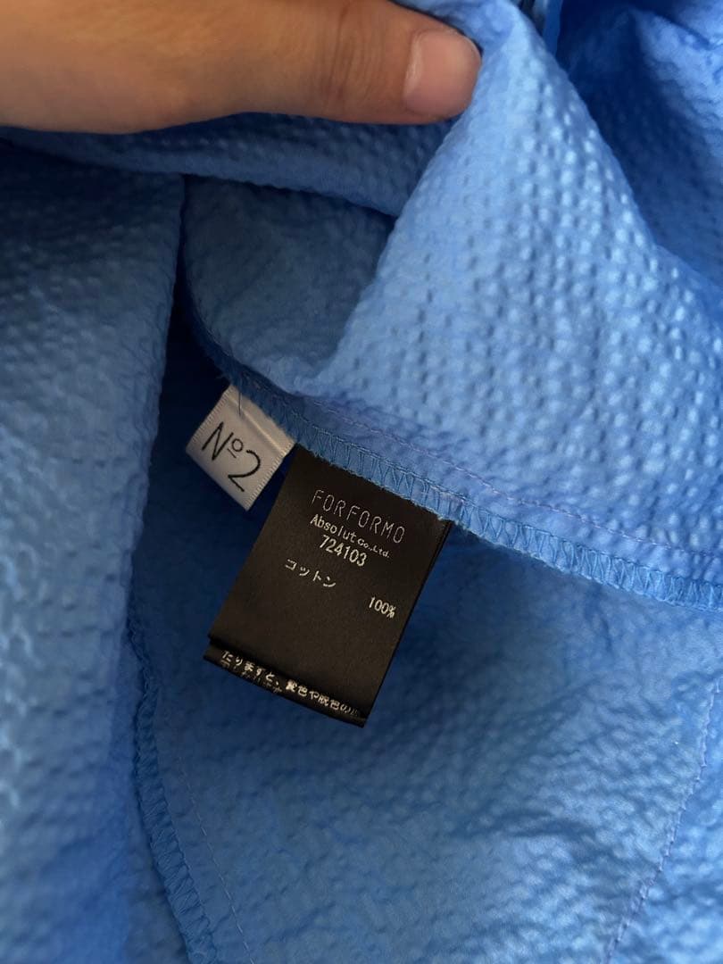 FORFORMO フォルフォルモ Frill Blouse ブルー38