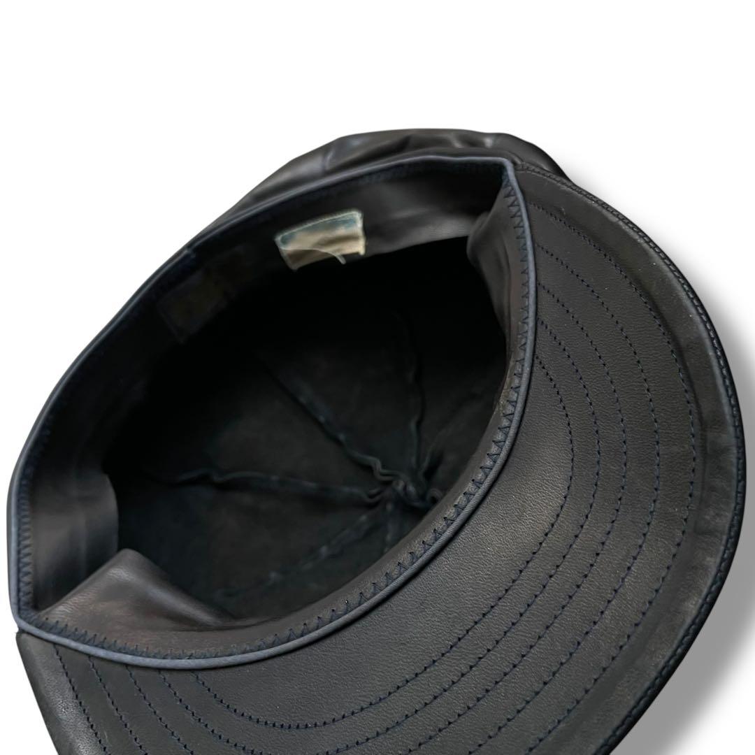 極上 ファーイースタン オイルレザー ホース キャスケット size 59cm