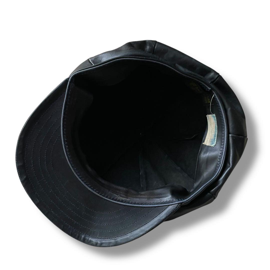 極上 ファーイースタン オイルレザー ホース キャスケット size 59cm