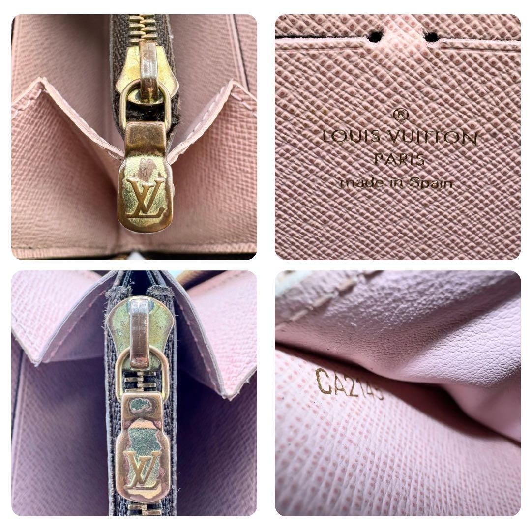 【極美品】ルイヴィトン ポルトフォイユクレマンス ローズバレリーヌ 長財布