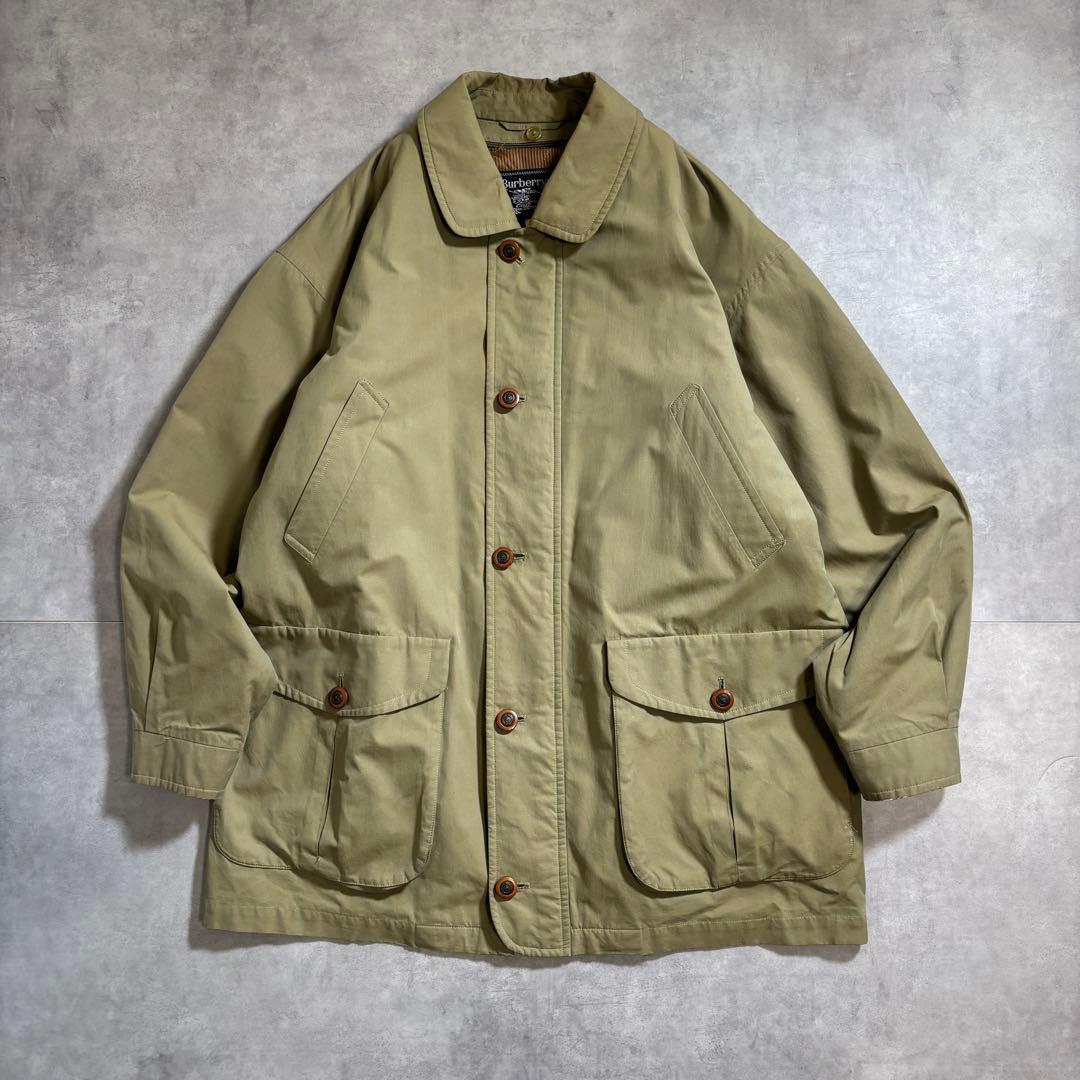 古着 90s BURBERRY ハーフコート フィールドジャケット ハンティング