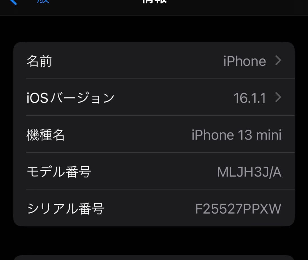 iPhone 13mini 128GB ブルー