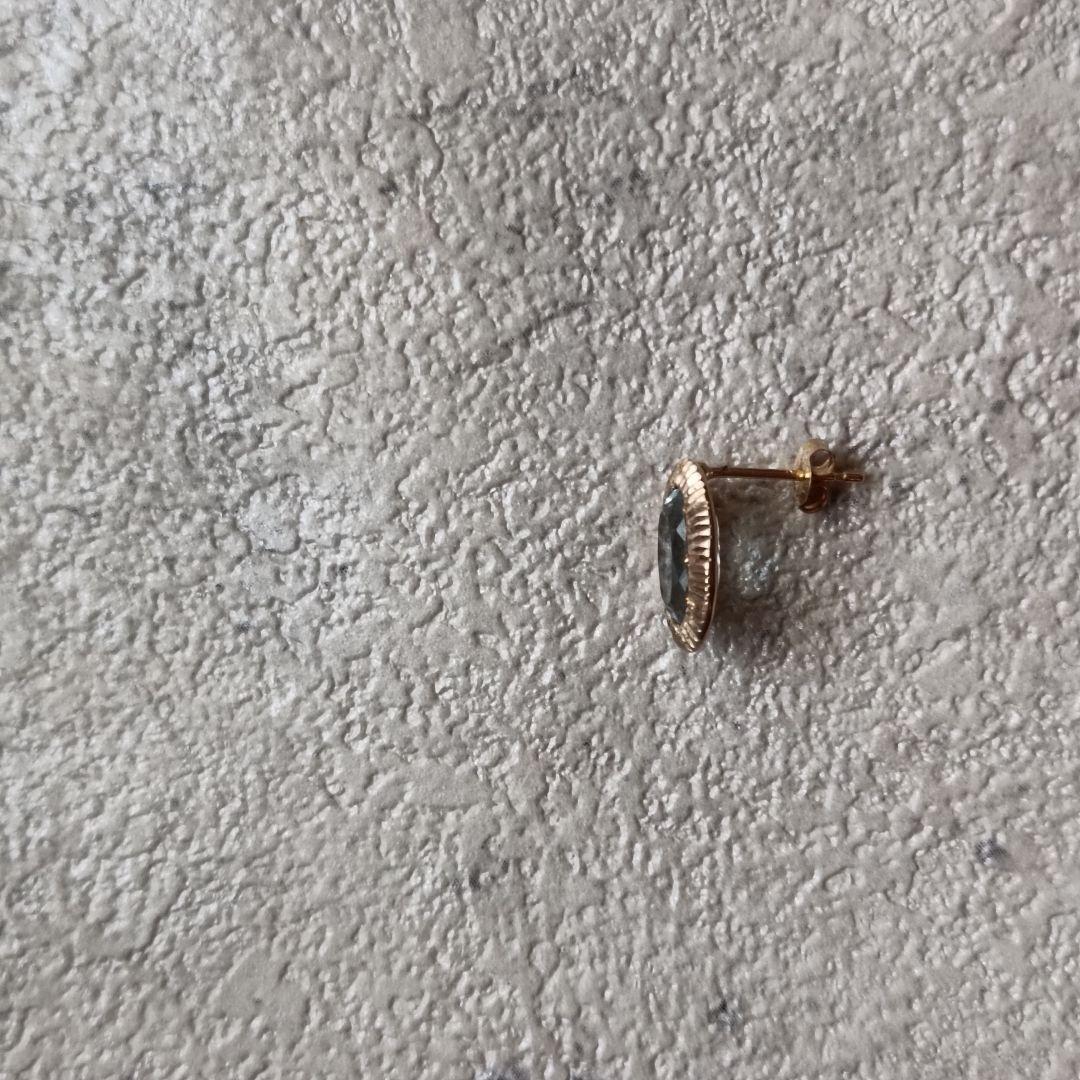 tatsuonagahata　タツオナガハタ　ピアス　アクアマリン　K10