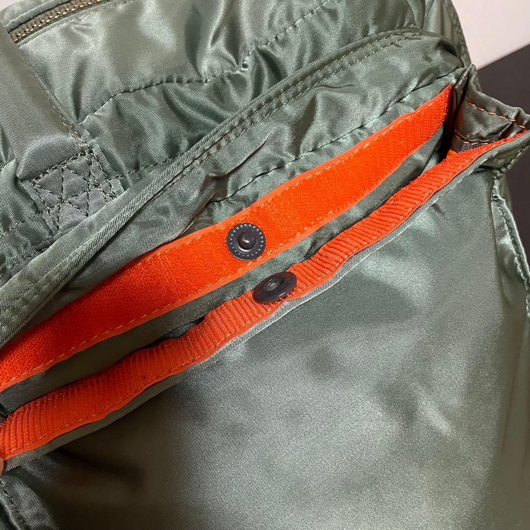 未使用級 旧型セージグリーン ポータータンカー2WAY特大ブリーフケース旅行