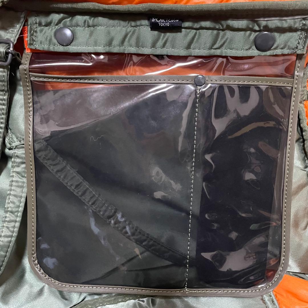 未使用級 旧型セージグリーン ポータータンカー2WAY特大ブリーフケース旅行