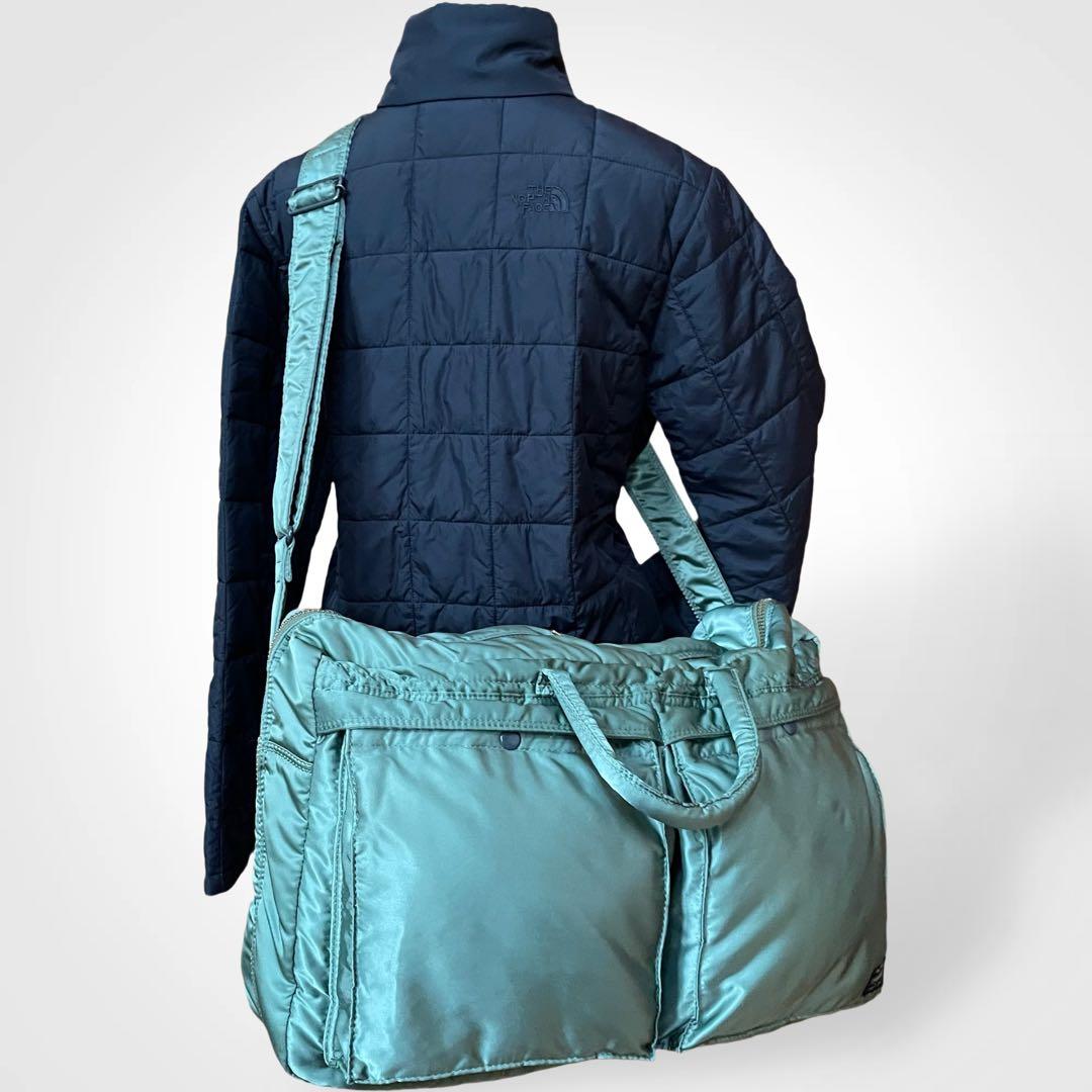 未使用級 旧型セージグリーン ポータータンカー2WAY特大ブリーフケース旅行