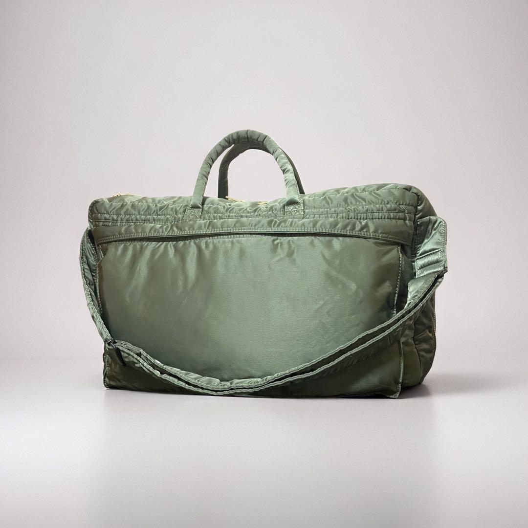 未使用級 旧型セージグリーン ポータータンカー2WAY特大ブリーフケース旅行