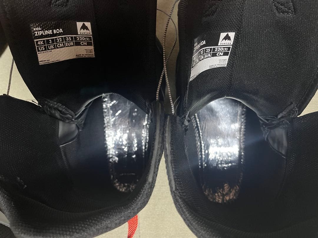 ZIPLINE スノーボードブーツ 子ども用 ブラック22㎝