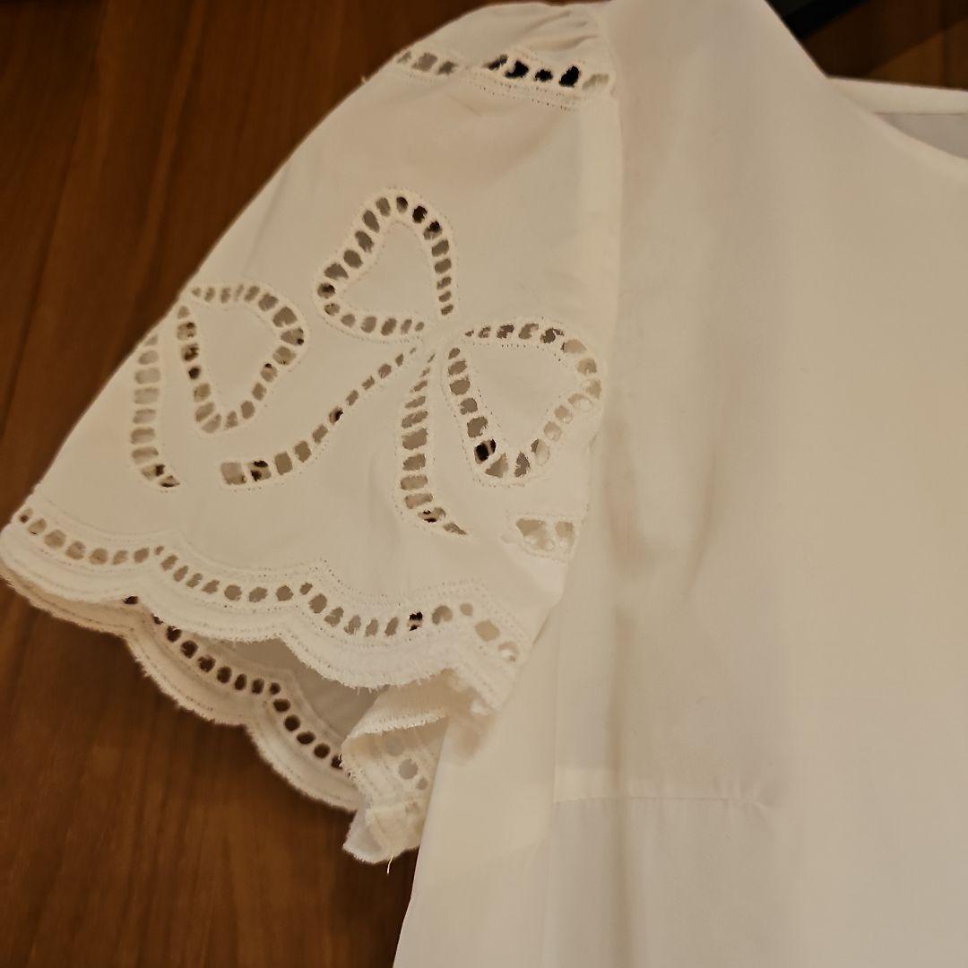 可愛い♡ホワイトチュニック 半袖