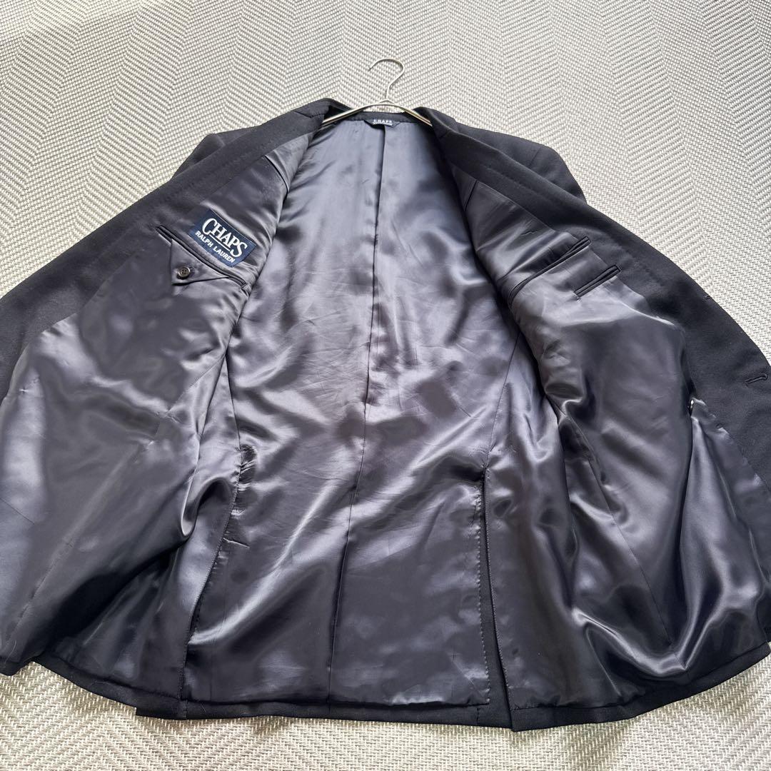 極美品 ラルフローレン CHAPS ダブルテーラードジャケット 金ボタン L