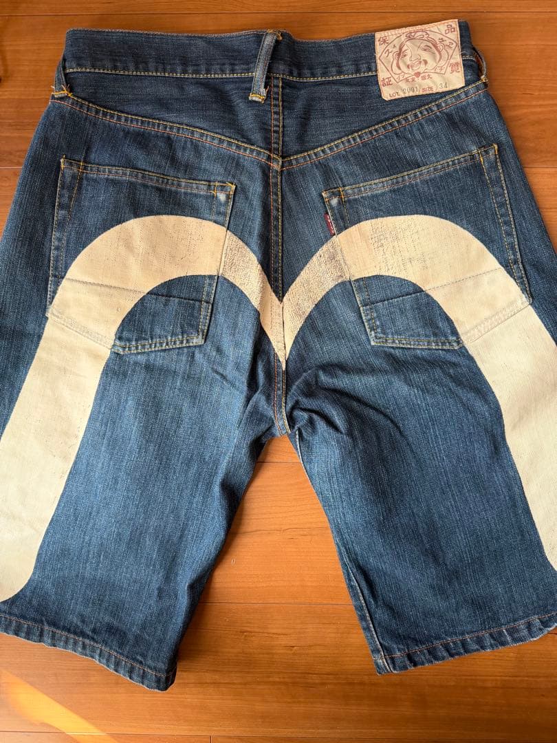 エヴィスEVISUジーンズハーフデニムハーフパンツ