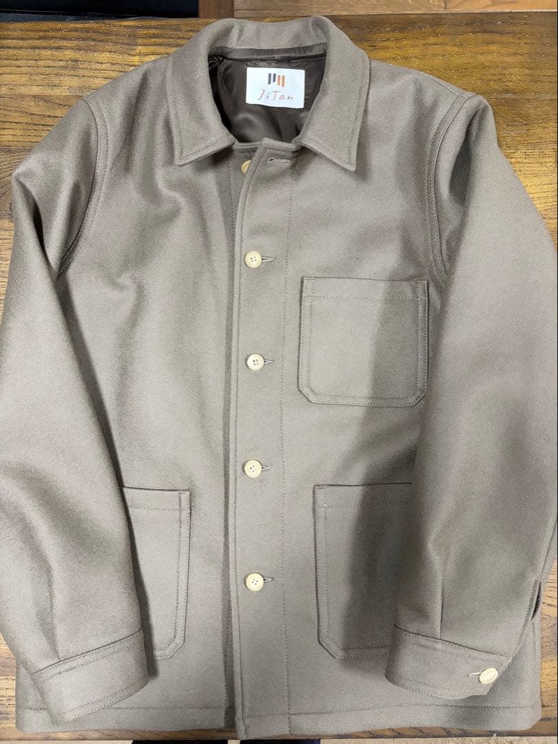 JiTan ウール100% メルトンカバーオール Mサイズ