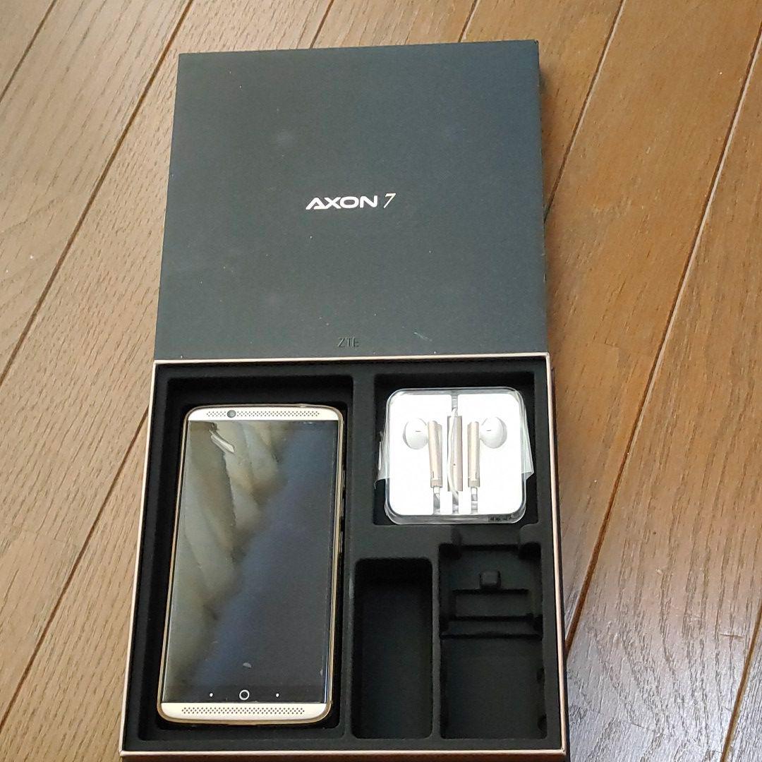 ZTE Axon7 ionGold 中古美品 SIMフリー