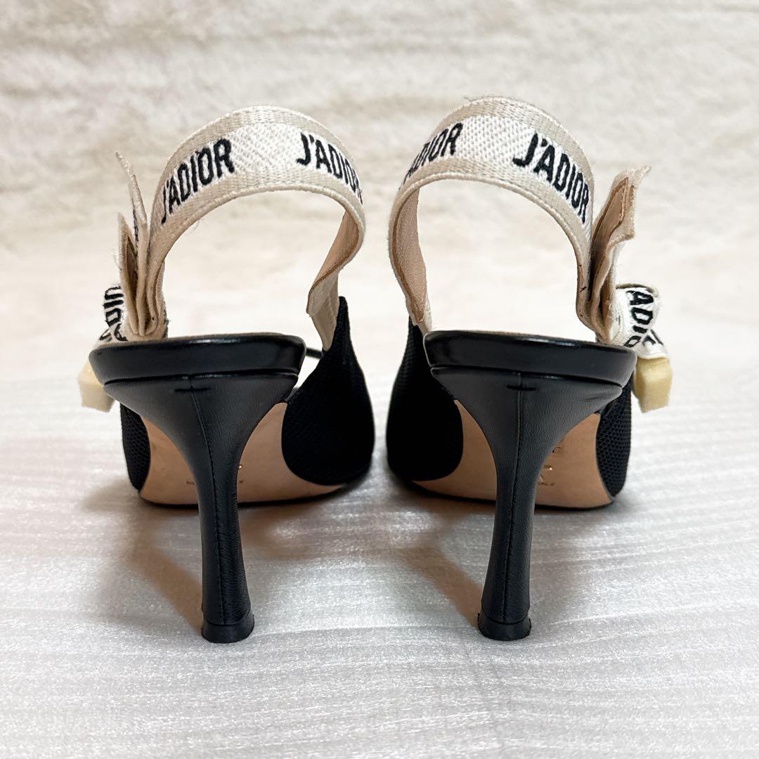 美品✨ ディオール スリングバックパンプス ミュール 34 ブラック