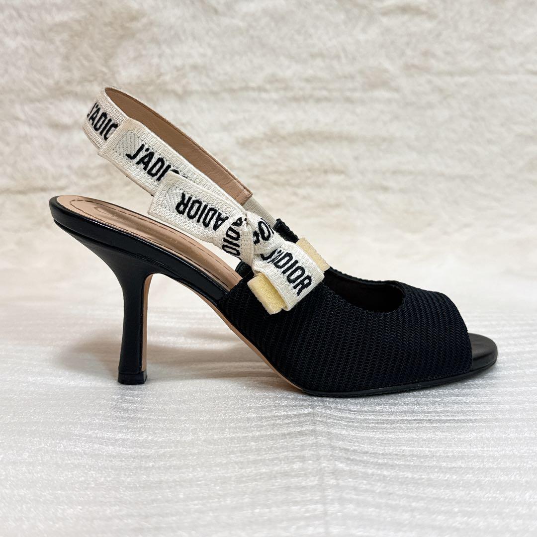 美品✨ ディオール スリングバックパンプス ミュール 34 ブラック