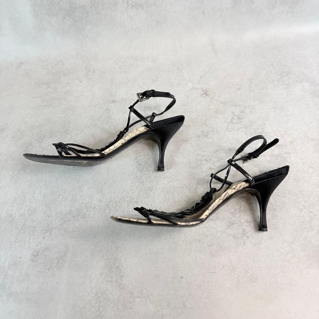 靴 Prada Python T-Strap Sandals 37 1/2