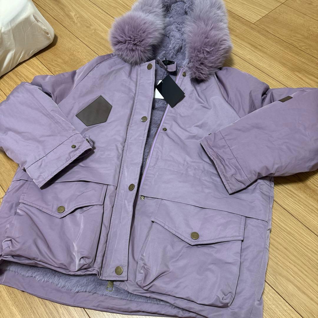 最終値下げ　新品　タグ付き　スコットクラブ　モッズコート　ファー