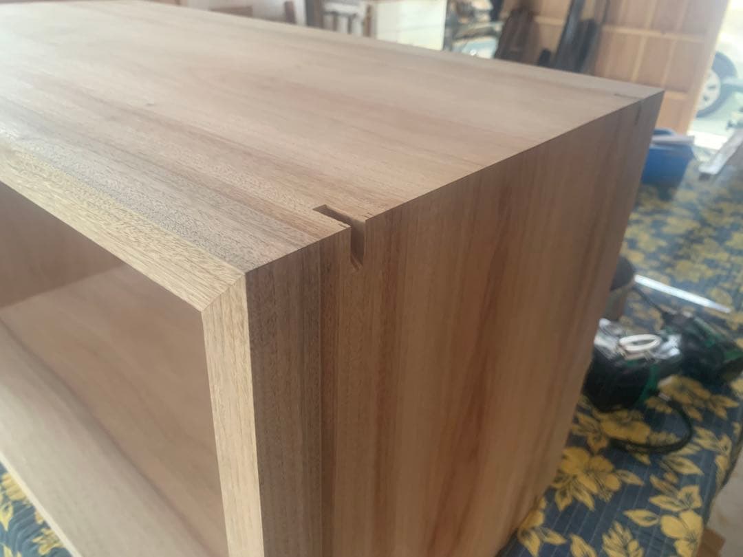 ☆Aya,☆ロ型(楠、無塗装)無垢家具キャビネット製作●確認