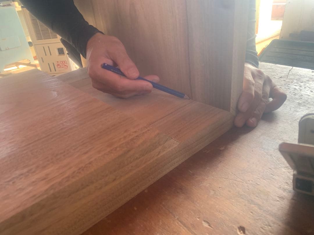 ☆Aya,☆ロ型(楠、無塗装)無垢家具キャビネット製作●確認