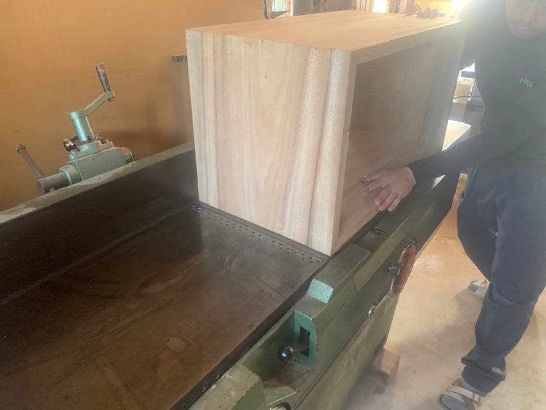 ☆Aya,☆ロ型(楠、無塗装)無垢家具キャビネット製作●確認