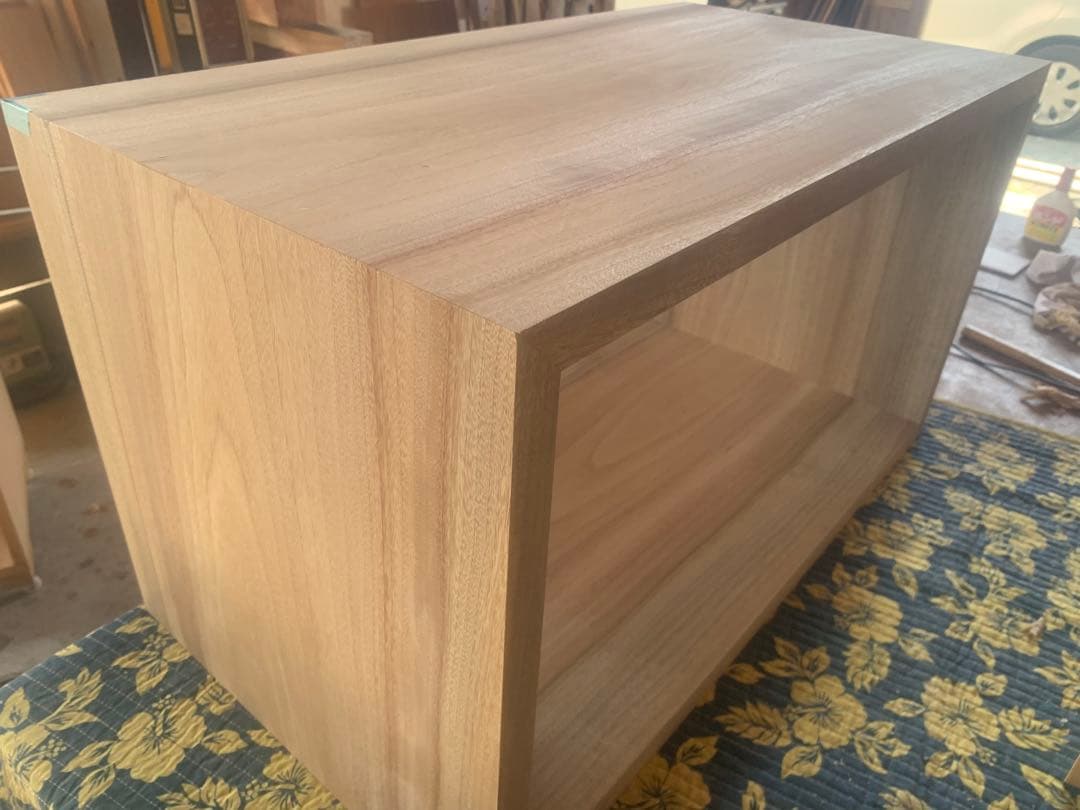 ☆Aya,☆ロ型(楠、無塗装)無垢家具キャビネット製作●確認