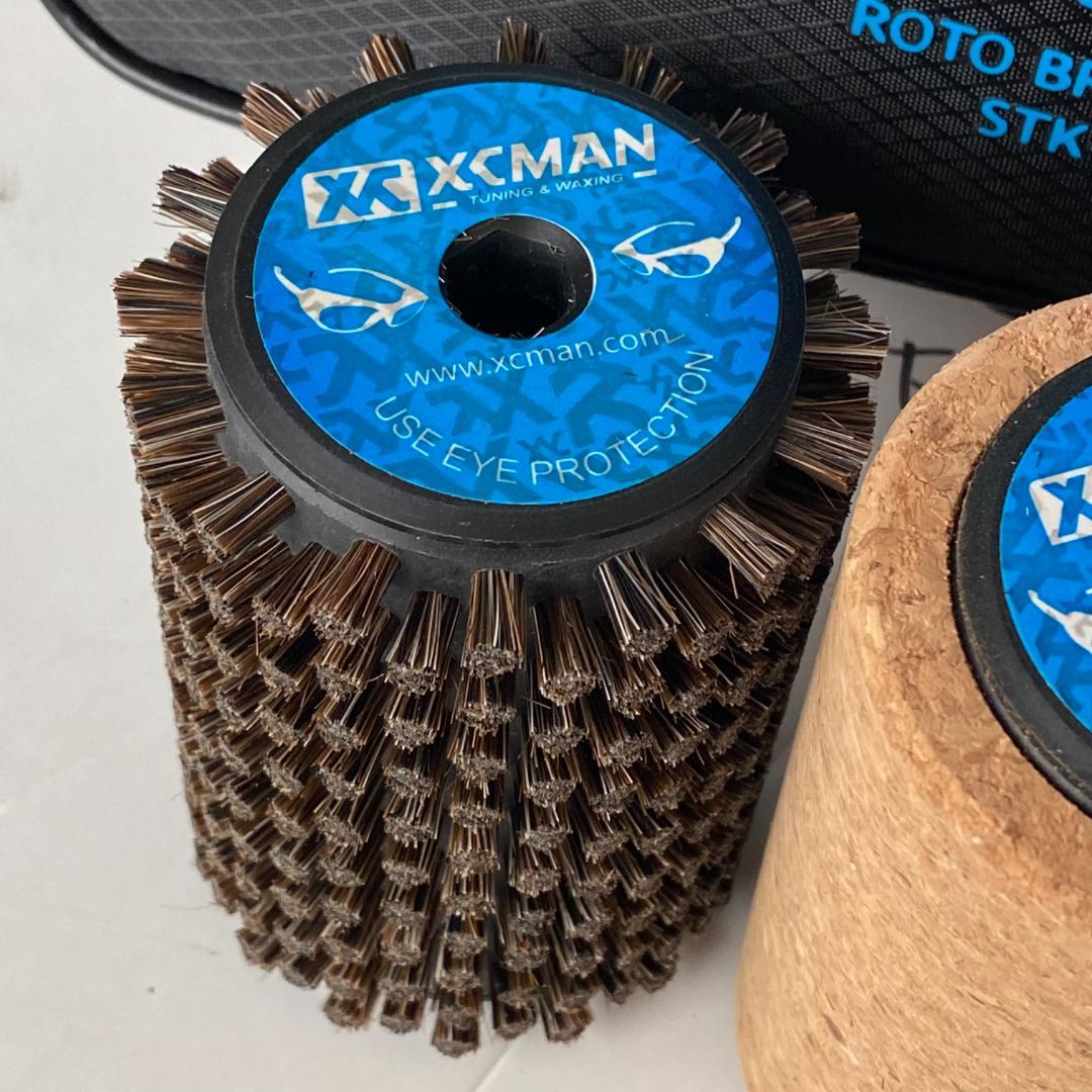 XCMAN ロトブラシ3点セット（コルク・ブロンズ・ナイロン・ハンドル付）