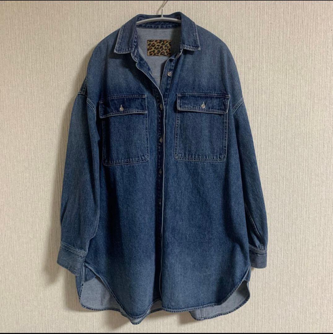 Whim Gazette【インフルエンサーコラボ】刺繍デニムシャツ