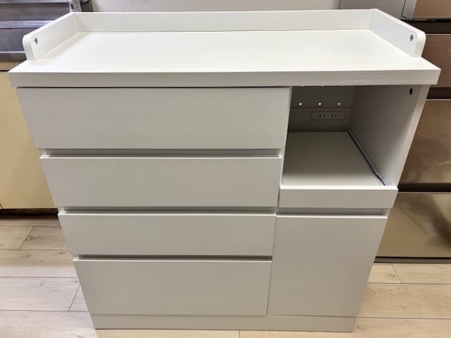 ニトリ　コンパクトキッチンカウンター (引き出しタイプ WH)