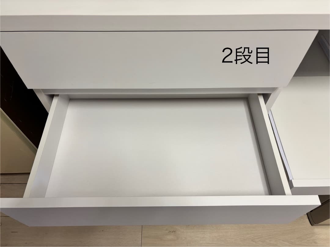 ニトリ　コンパクトキッチンカウンター (引き出しタイプ WH)