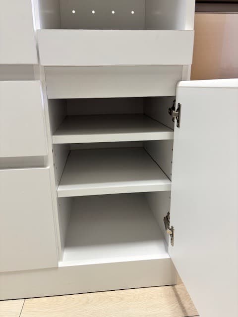 ニトリ　コンパクトキッチンカウンター (引き出しタイプ WH)